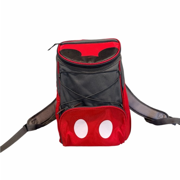 Disney Other - Red and Black Cooler Backpack with Mouse Ears